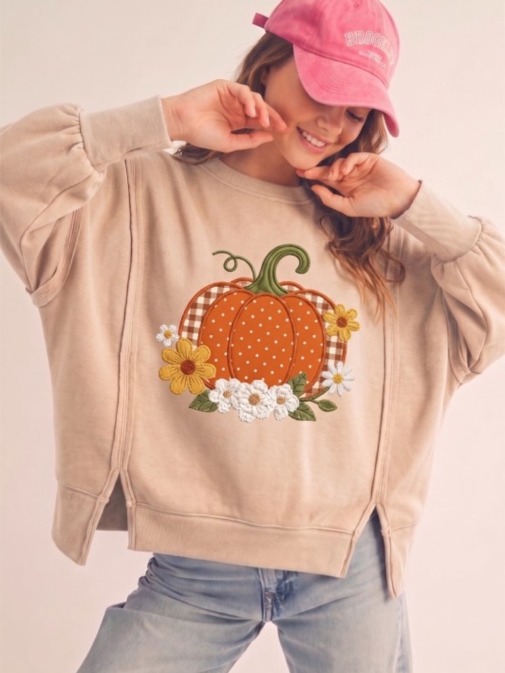 297 LovLov COUNTRY PUMPKIN BLOSSOM RELAXED FIT
PULLOVER